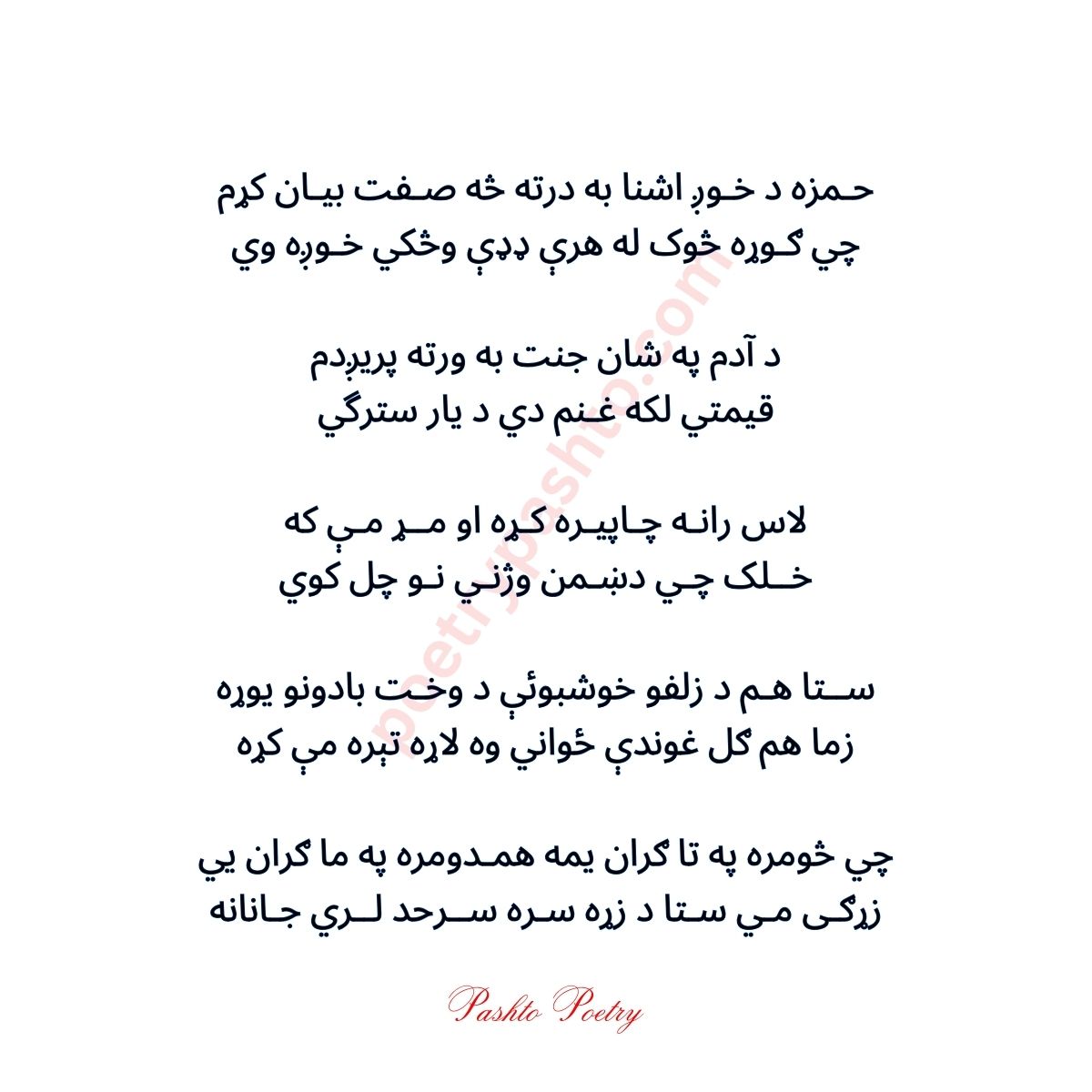 2 lines Poetry - Hamza Baba Shairy