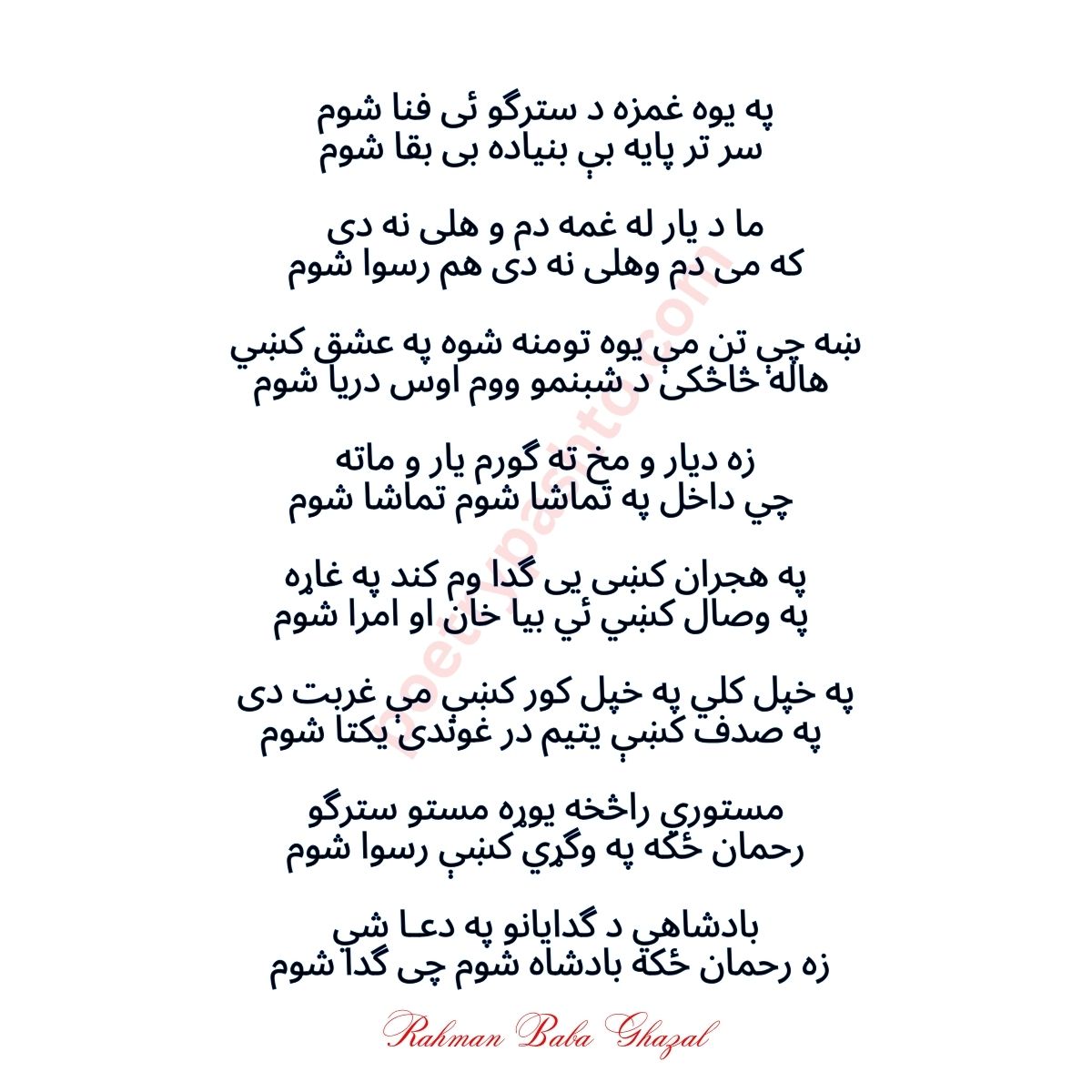 Pashto Shayari in Pashto Writing And Image